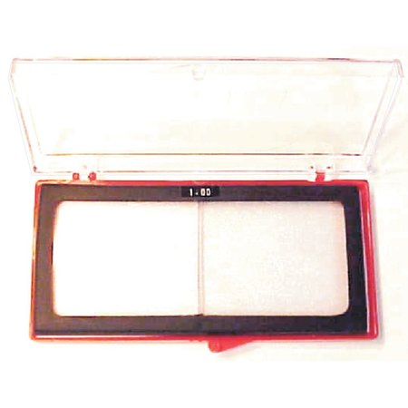 POWERWELD Glass Magnifier Lens, 2" x 4-1/4", 1.00 Magnification M100